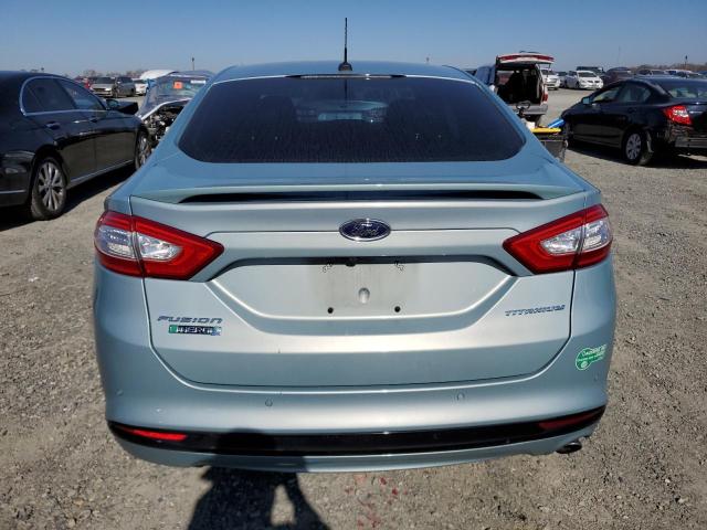 3FA6P0SU0DR282447 - 2013 FORD FUSION TITANIUM PHEV SILVER photo 6