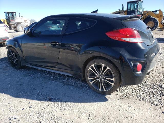 KMHTC6AE1GU300968 - 2016 HYUNDAI VELOSTER TURBO BLACK photo 2