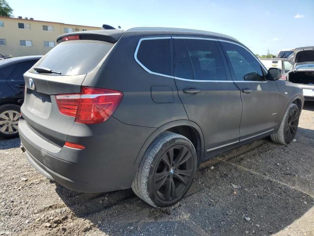 5UXWX7C55BL730914 - 2011 BMW X3 XDRIVE35I CHARCOAL photo 3