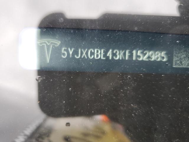 5YJXCBE43KF152985 - 2019 TESLA MODEL X BLACK photo 13