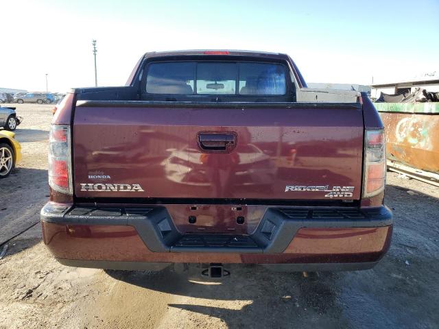 5FPYK1F40EB005003 - 2014 HONDA RIDGELINE RTS BURGUNDY photo 6