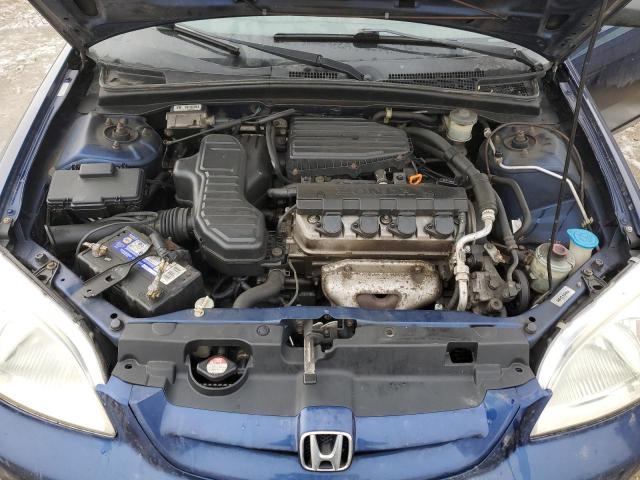 1HGEM22543L805745 - 2003 HONDA CIVIC LX BLUE photo 11