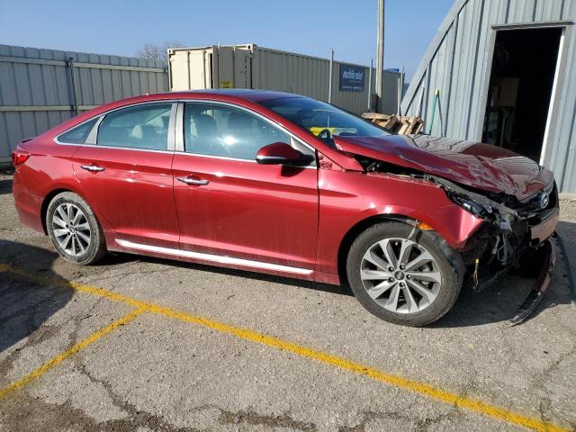 5NPE34AF5GH363446 - 2016 HYUNDAI SONATA SPORT RED photo 4