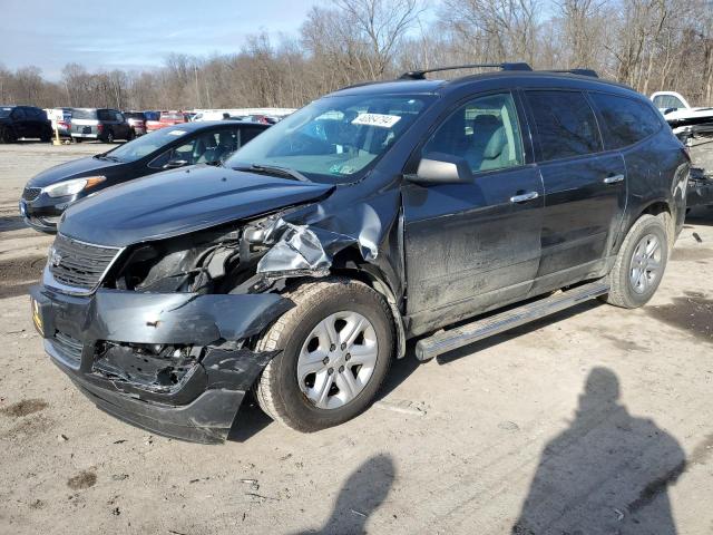 1GNKVFED8DJ126784 - 2013 CHEVROLET TRAVERSE LS GRAY photo 1