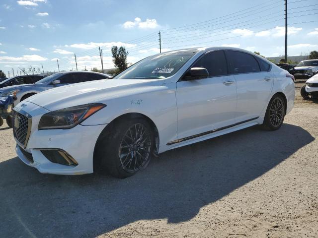 KMHGN4JB7JU229529 - 2018 GENESIS G80 SPORT WHITE photo 1