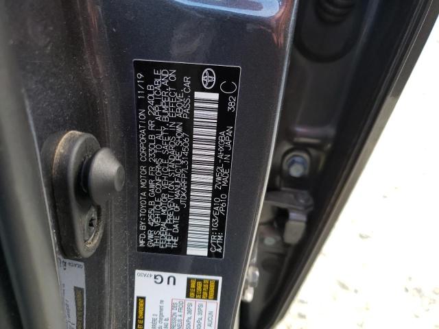 JTDKARFP7L3145067 - 2020 TOYOTA PRIUS PRIM LE 灰色 照片 12