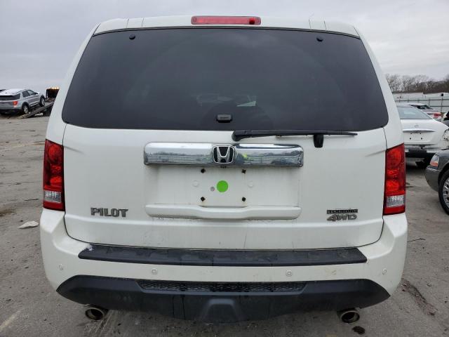 5FNYF4H91DB041269 - 2013 HONDA PILOT TOURING WHITE photo 6