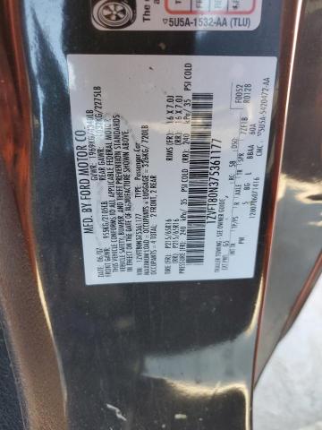 1ZVFT80N375361177 - 2007 FORD MUSTANG BLACK photo 12