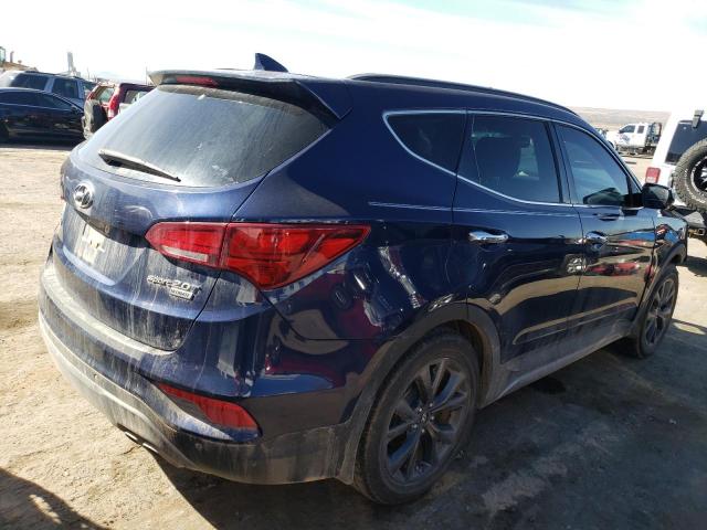 5XYZW4LA8HG447635 - 2017 HYUNDAI SANTA FE S BLUE photo 3