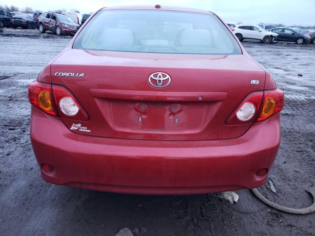1NXBU4EE7AZ321130 - 2010 TOYOTA COROLLA BASE RED photo 6