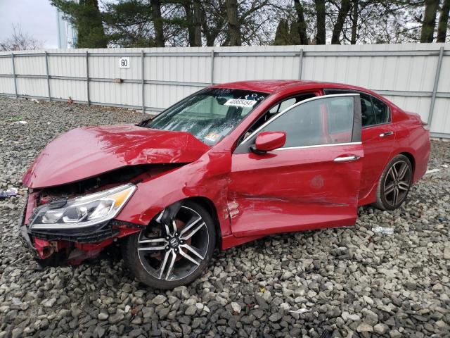 1HGCR2F54HA272687 - 2017 HONDA ACCORD SPORT RED photo 1