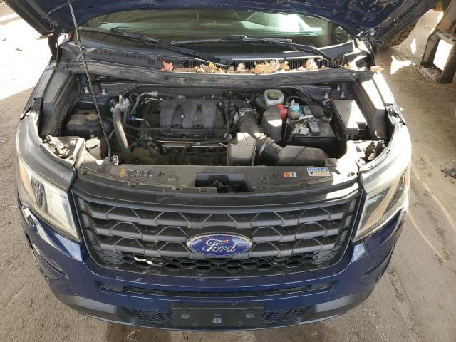 1FM5K8AR4GGB97621 - 2016 FORD EXPLORER POLICE INTERCEPTOR BLUE photo 11