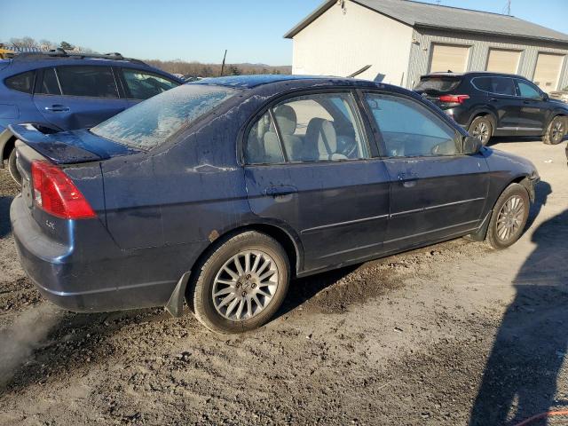 2HGES15533H543516 - 2003 HONDA CIVIC LX BLUE photo 3