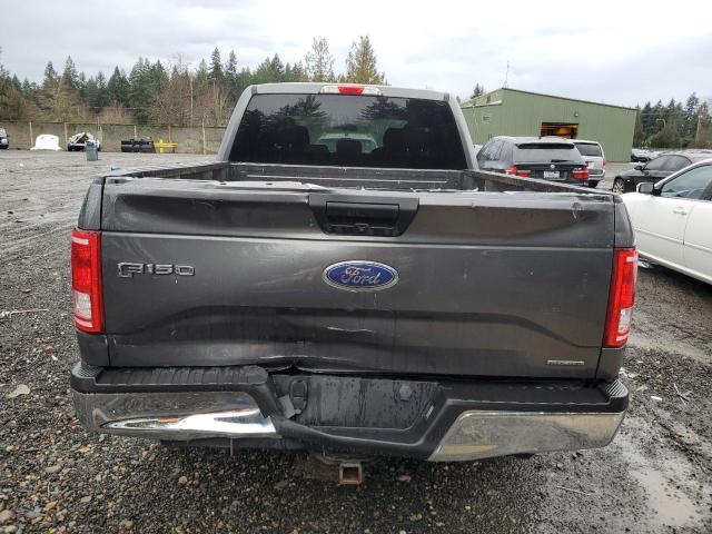 1FTFW1CF9FKD06562 - 2015 FORD F150 SUPERCREW GRAY photo 6