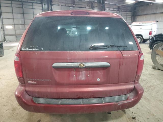 1A4GP45R76B572263 - 2006 CHRYSLER TOWN & COU MAROON photo 6