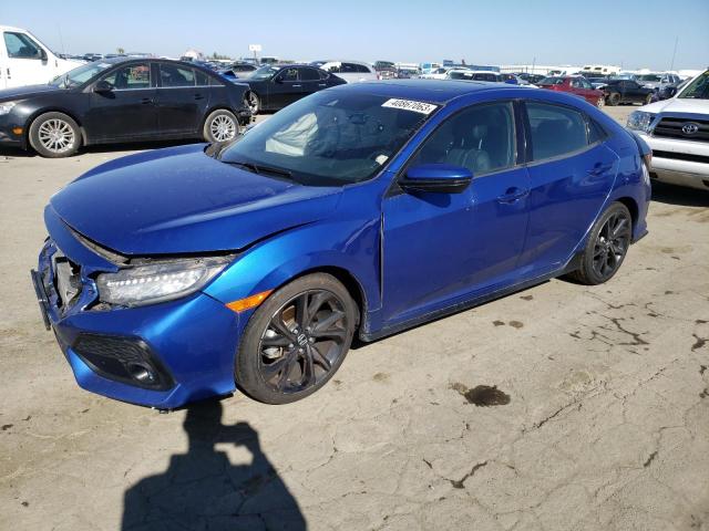 SHHFK7H97HU416168 - 2017 HONDA CIVIC SPORT TOURING Көк фото 1