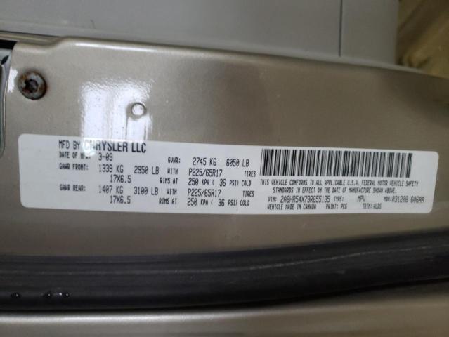 2A8HR54X79R655135 - 2009 CHRYSLER TOWN & COU TOURING 金色 照片 13