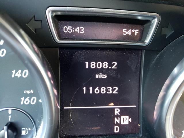 4JGDA5HB3CA041766 - 2012 MERCEDES-BENZ ML 350 4MATIC WHITE photo 9