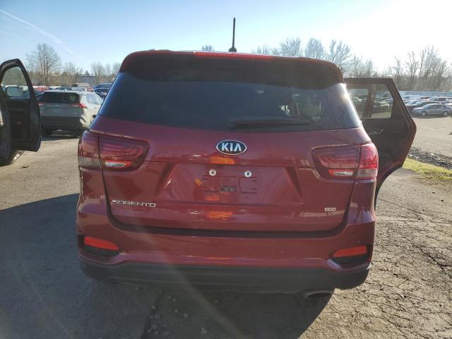 5XYPGDA32LG675745 - 2020 KIA SORENTO L RED photo 6