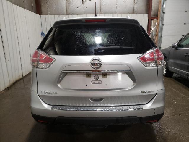 KNMAT2MV4GP710291 - 2016 NISSAN ROGUE S SILVER photo 6