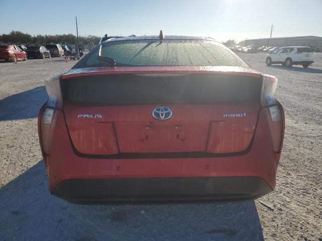 JTDKARFU4H3539977 - 2017 TOYOTA PRIUS RED photo 6