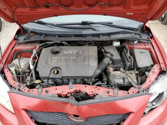 2T1BU40E99C149607 - 2009 TOYOTA COROLLA BASE BURGUNDY photo 11