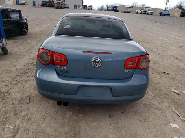 WVWFA71FX7V007716 - 2007 VOLKSWAGEN EOS 2.0T LUXURY BLUE photo 6