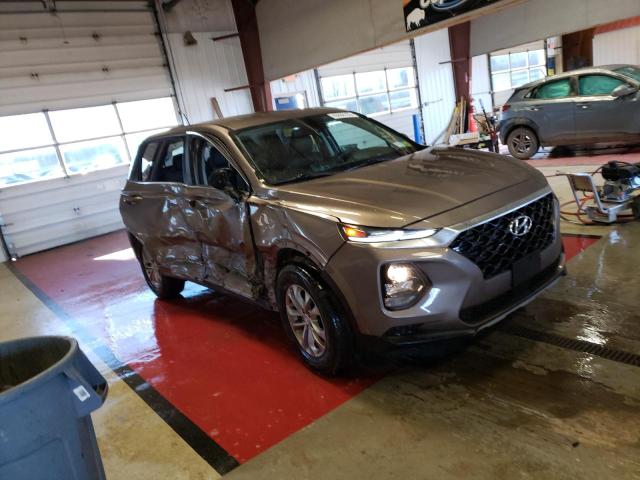 5NMS2CAD1KH001652 - 2019 HYUNDAI SANTA FE SE GRAY photo 4