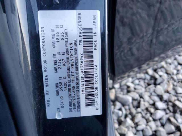 JM1BL1SF5A1336942 - 2010 MAZDA 3 I BLACK photo 12