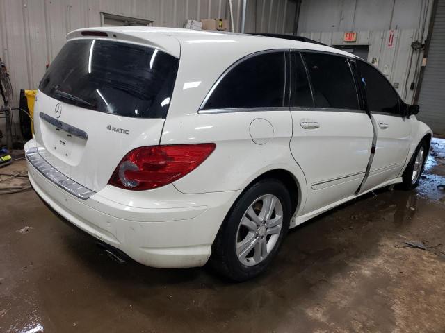 4JGCB65E69A095875 - 2009 MERCEDES-BENZ R 350 4MATIC WHITE photo 3