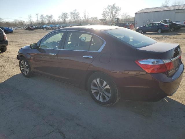 1HGCR2F3XEA086646 - 2014 HONDA ACCORD LX BURGUNDY photo 2