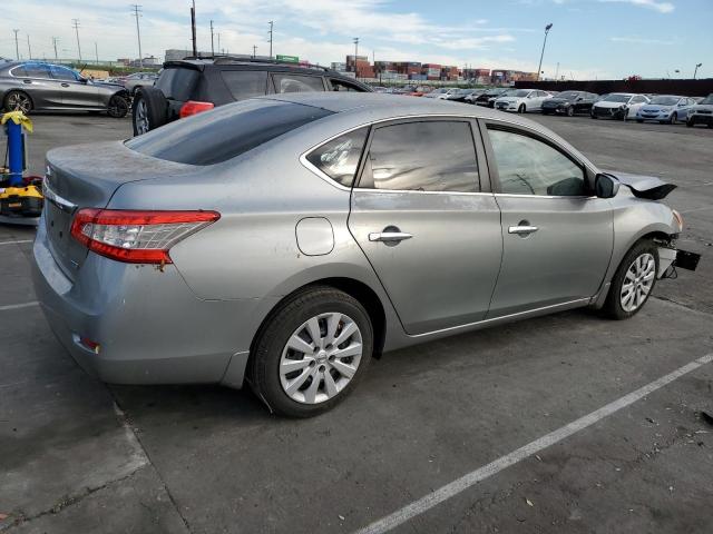 3N1AB7APXDL761570 - 2013 NISSAN SENTRA S GRAY photo 3