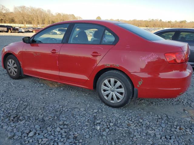 3VW2K7AJ9CM377704 - 2012 VOLKSWAGEN JETTA BASE RED photo 2