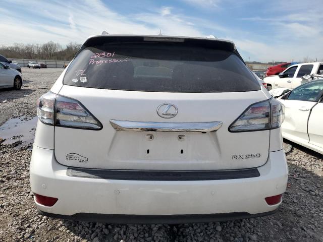 2T2ZK1BAXCC084704 - 2012 LEXUS RX 350 WHITE photo 6