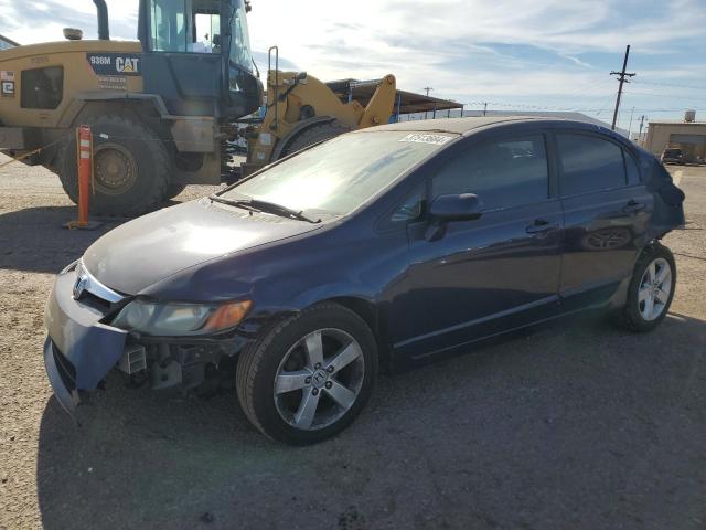 1HGFA16886L060255 - 2006 HONDA CIVIC EX BLUE photo 1