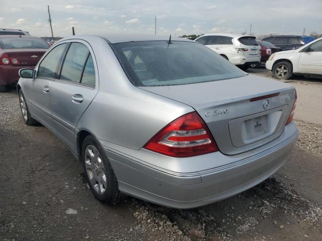 WDBRF61J55F606039 - 2005 MERCEDES-BENZ C 240 SILVER photo 3