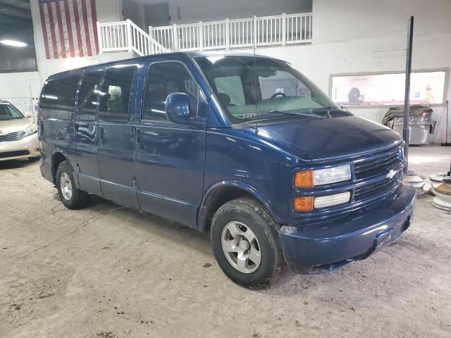 1GNFG65RX11205960 - 2001 CHEVROLET EXPRESS G1 BLUE photo 4