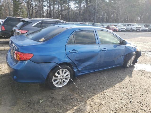 JTDBL40E099039697 - 2009 TOYOTA COROLLA BASE BLUE photo 3