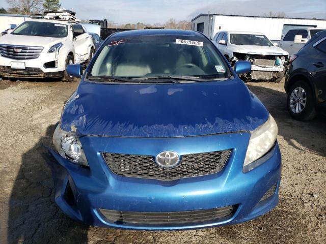 JTDBL40E099039697 - 2009 TOYOTA COROLLA BASE BLUE photo 5