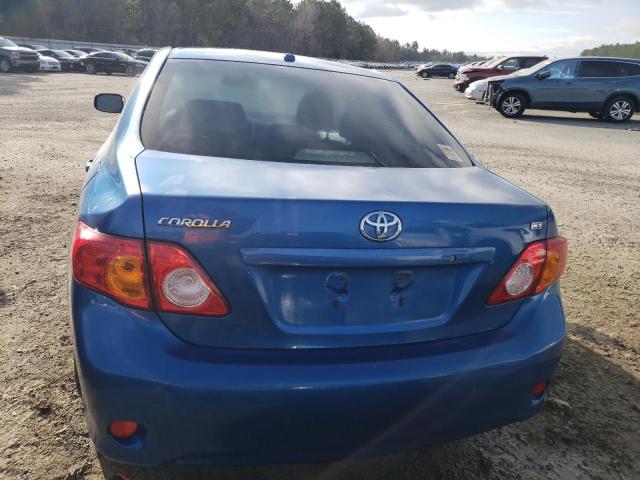 JTDBL40E099039697 - 2009 TOYOTA COROLLA BASE BLUE photo 6