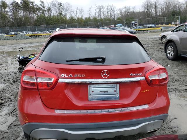 WDCTG4GB5JJ398576 - 2018 MERCEDES-BENZ GLA 250 4MATIC RED photo 6