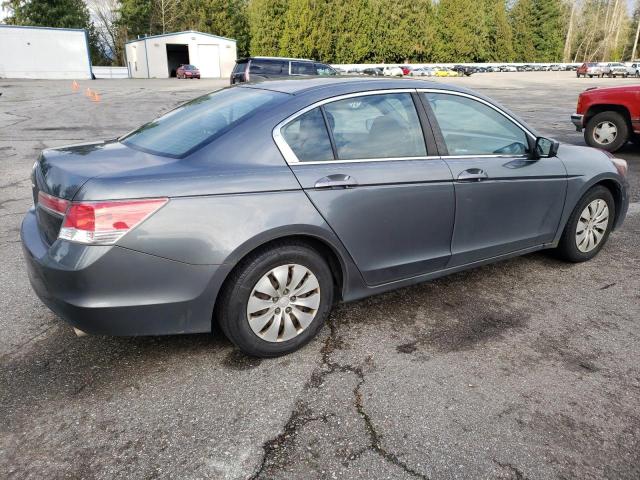 1HGCP2F32CA065924 - 2012 HONDA ACCORD LX GRAY photo 3