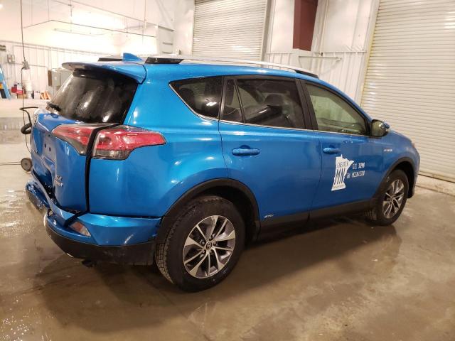 JTMRJREV8HD096848 - 2017 TOYOTA RAV4 HV LE BLUE photo 3