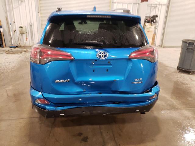 JTMRJREV8HD096848 - 2017 TOYOTA RAV4 HV LE BLUE photo 6