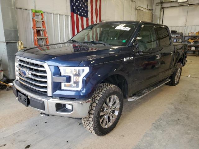 1FTEW1EF6HFC89854 - 2017 FORD F150 SUPERCREW BLUE photo 1