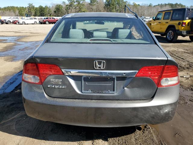 2HGFA1E5XAH543274 - 2010 HONDA CIVIC LX GRAY photo 6