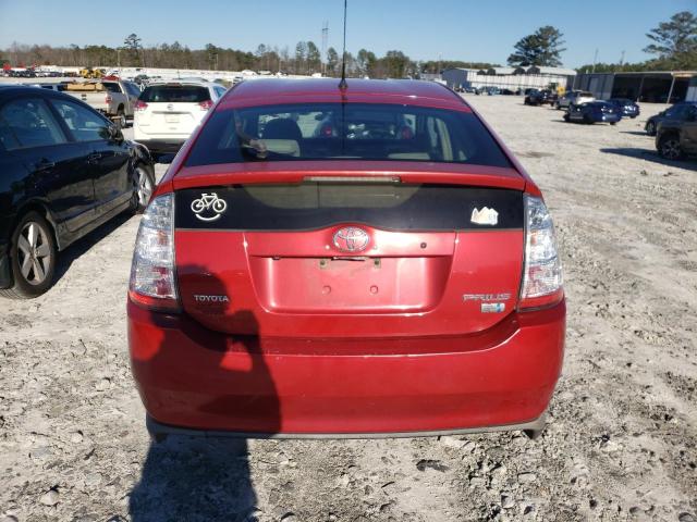 JTDKB20U577681646 - 2007 TOYOTA PRIUS RED photo 6