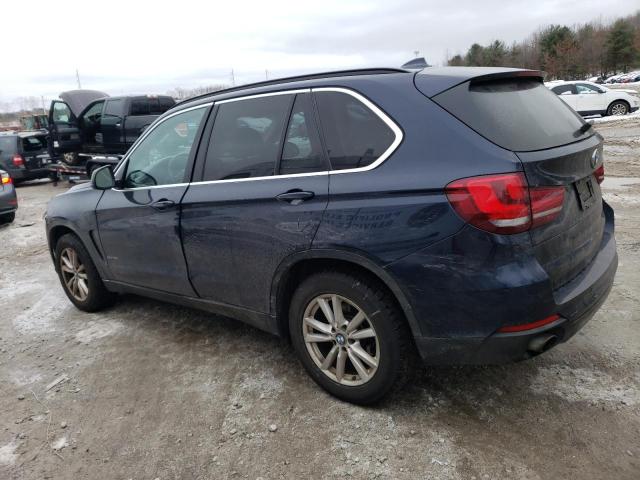 5UXKR0C59F0P12911 - 2015 BMW X5 XDRIVE35I BLUE photo 2