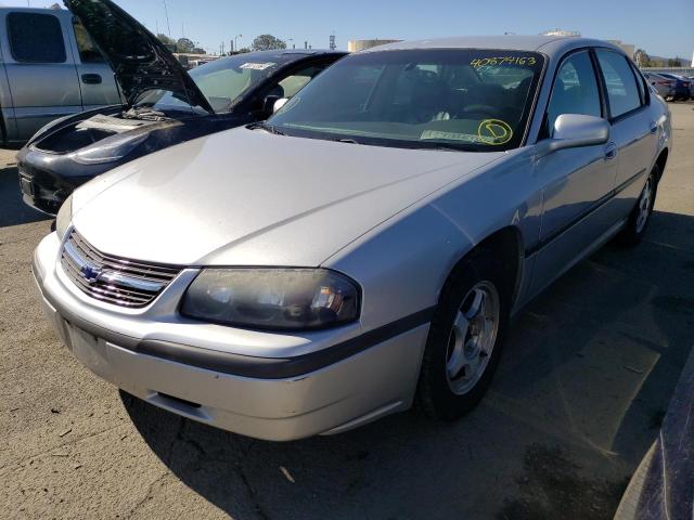 2G1WF52E649203509 - 2004 CHEVROLET IMPALA SILVER photo 1