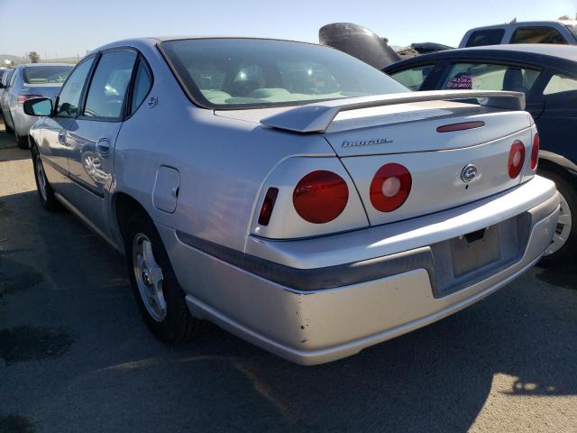 2G1WF52E649203509 - 2004 CHEVROLET IMPALA SILVER photo 2